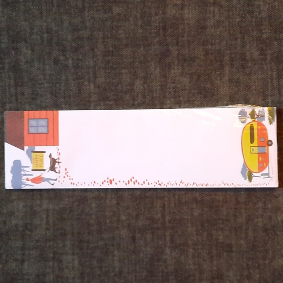 Our Happy Place Cabin Camper Woods Dog Hiker List Pad Note Paper Magnetic To-Do - Picture 1 of 4